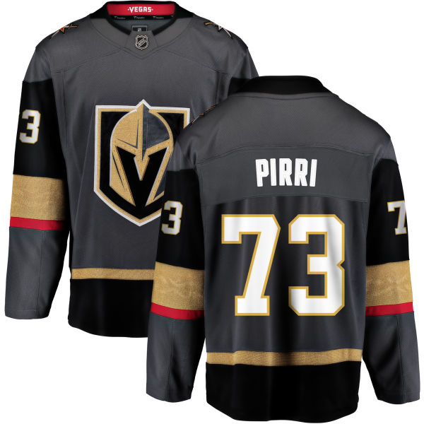 Men Vegas Golden Knights #73 Pirri Fanatics Branded Breakaway Home Gray Adidas NHL Jersey